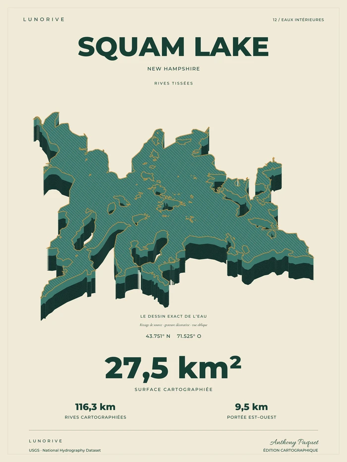 Squam Lake, art print — digital preview
