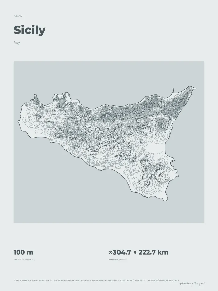 Sicily, art print — digital preview