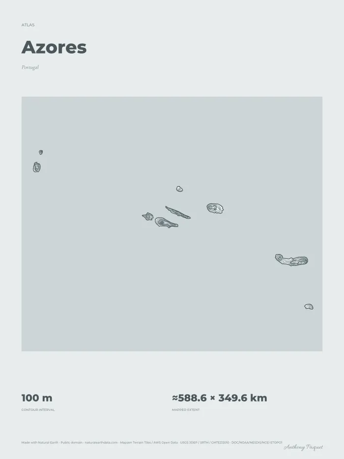 Azores, art print — digital preview